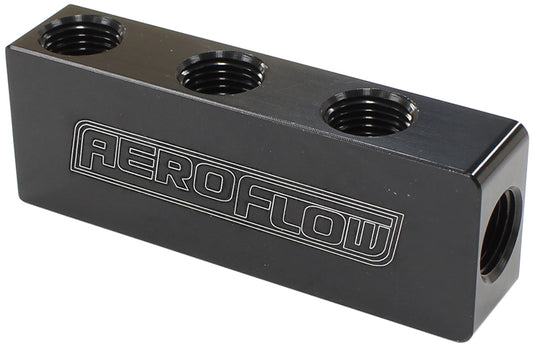 COMPACT DISTRIBUTION BLOCK    1 IN, 6 OUT ALL PORTS 1/8" NPT