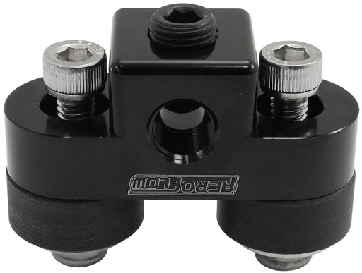 PRESSURE SENSOR BLOCK BLACK   3 x 1/8" NPT PORT MOUNT RUBBER