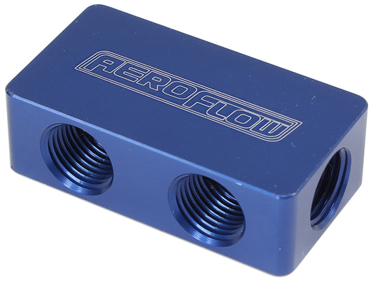COMPACT DISTRIBUTION BLOCK    2 IN, 4 OUT ALL PORTS 1/8" NPT