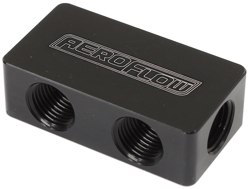 COMPACT DISTRIBUTION BLOCK    2 IN, 4 OUT ALL PORTS 1/8" NPT