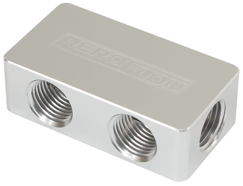 COMPACT DISTRIBUTION BLOCK    2 IN, 4 OUT ALL PORTS 1/8" NPT