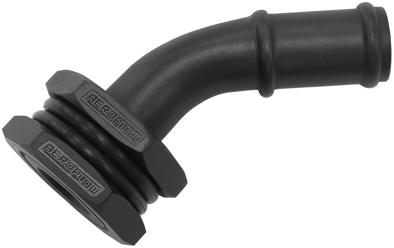 BULKHEAD 45 TURBO DRAIN 5/8   BARB OIL PAN SUMP ADAPTER