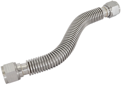 FLEXIBLE TURBO DRAIN HOSE S/S FEMALE 2 x -12AN 300MM LONG