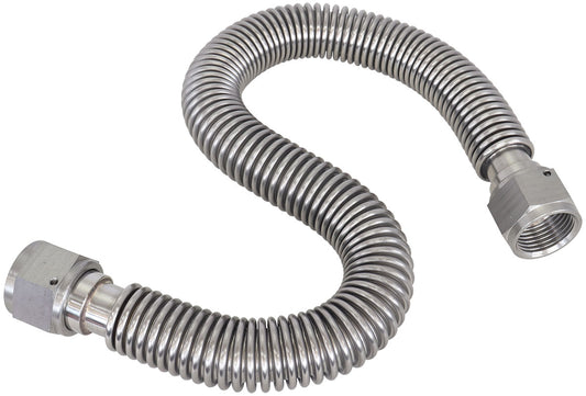 FLEXIBLE TURBO DRAIN HOSE S/S FEMALE 2 x -12AN 500MM LONG