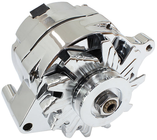 FORD ALTERNATOR 140 AMP       1 OR 3 WIRE CHROME