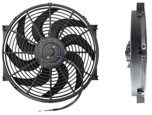 14" CURVED BLADE ELECTRIC FAN  REVERSIBLE 1650 CFM Default Title