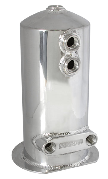 SURGE TANK 2.5L SPUN ALLOY    DUAL FEED OPTION 4 X -8ORB