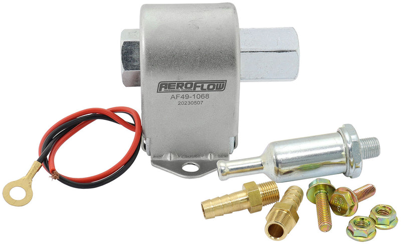 4 - 7 PSI 35 GPH INLINE FUEL  PUMP METAL 1/8" NPT FACET     5/16" Aeroflow - AF 49-1068
