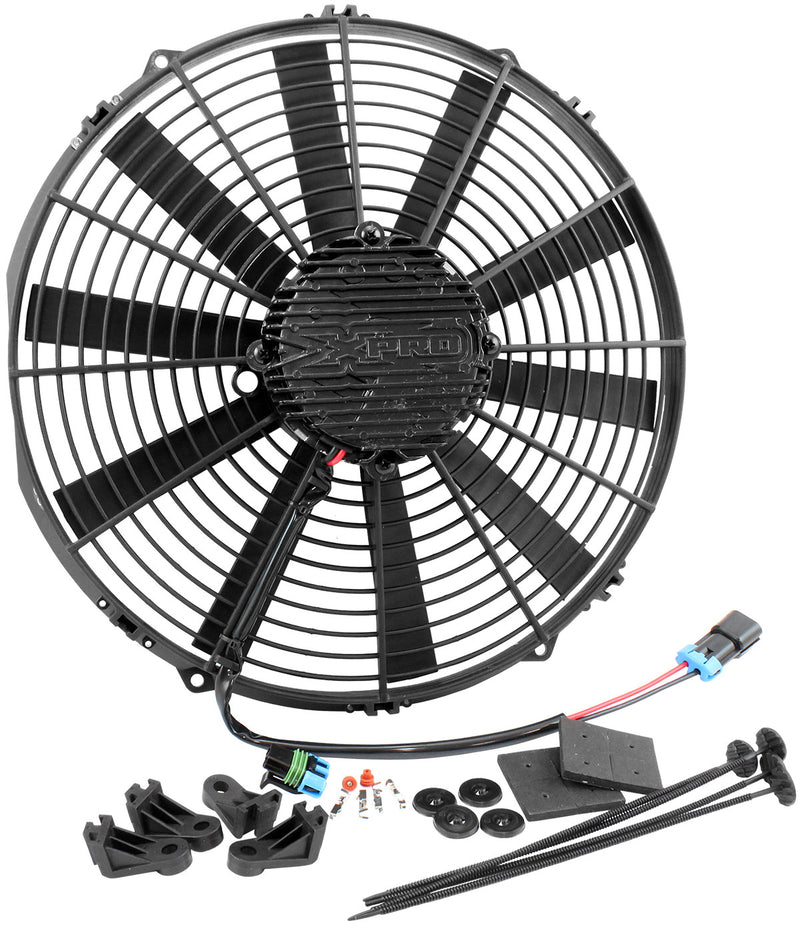 BRUSHLESS 14" ELECTRIC FAN    2900 CFM STRAIGHT BLADE