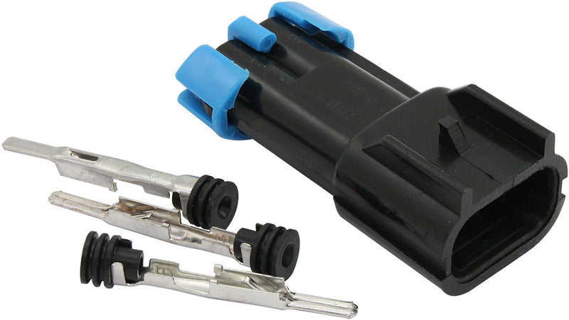 DELPHI 40mm FUEL PUMP MALE    PLUG PINS WALBRO 525 450 2 PIN