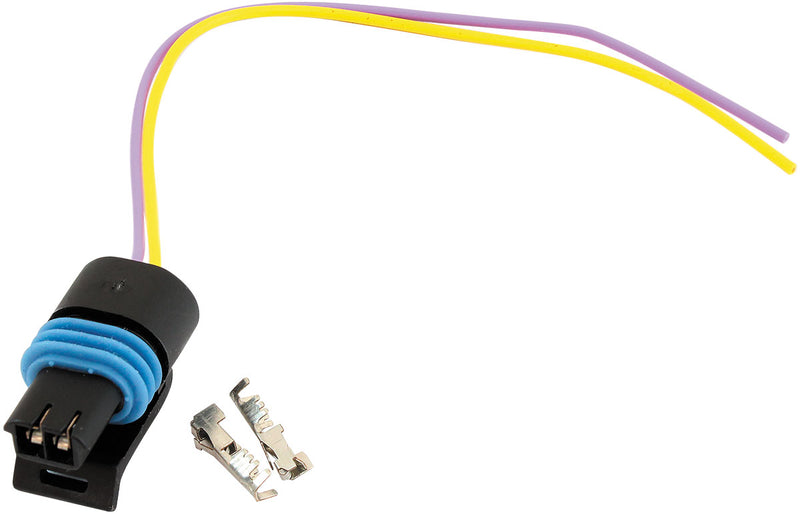 GM BLACK MULTI PURPOSE 2 PIN  PIGTAIL PLUG PINS AC DELCO