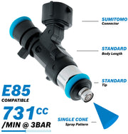 BOSCH 731CC FUEL INJECTOR     EV14 MEDIUM DENSO 0280158235