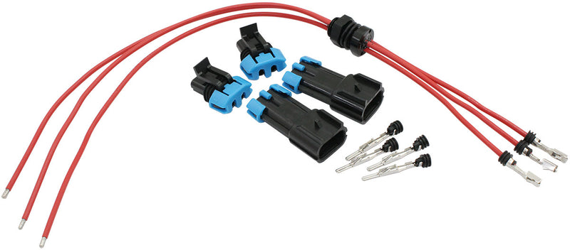 3 WIRE ELECTRICAL TERMINAL    RED BULKHEAD SINGLE POSITIVE