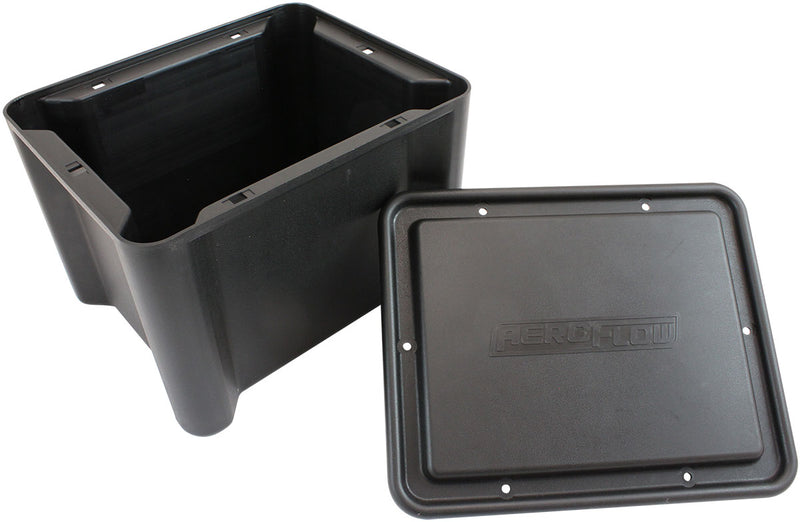 SEALED BATTERY BOX BLACK      ID 266mm x 209mm x 215mm