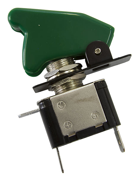 GREEN LED MISSILE SWITCH      LED ACTIVATED WHEN ON