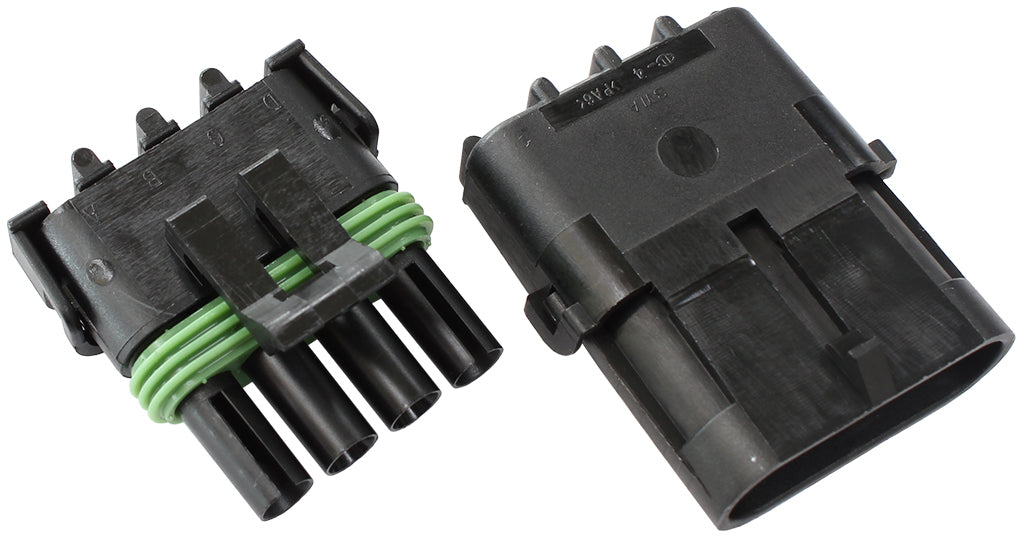 Case Weather Pack WEATHERPACK 4 PIN CONNECTOR MALE/FEMALE, PINS & SEALS – SpeedSpec