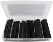 BLACK HEAT SHRINK KIT         61 PIECES 2:1 RATIO 4-25mm