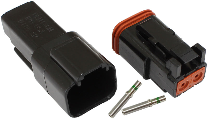 WEATHERTIGHT 2 PIN CONNECTOR  KIT DEUTSCH DT STYLE BLACK