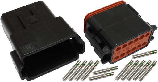 WEATHERTIGHT 12 PIN CONNECTOR KIT DEUTSCH DT STYLE BLACK