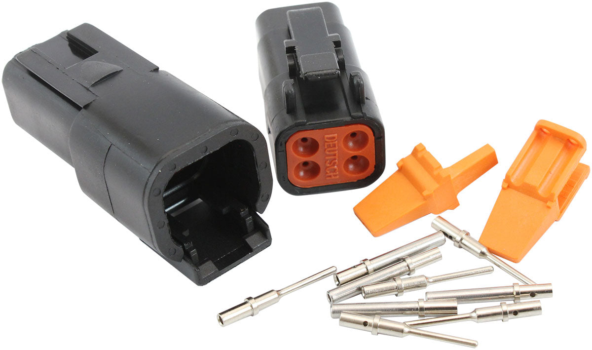 WEATHERTIGHT DTM 4 PIN BLACK  CONNECTOR KIT DEUTSCH DTM STYL