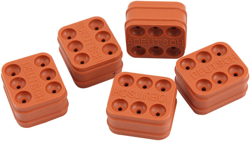 WEATHERTIGHT DTM WIRE SEAL    6 PIN PACK OF 5 DEUTSCH CONNEC