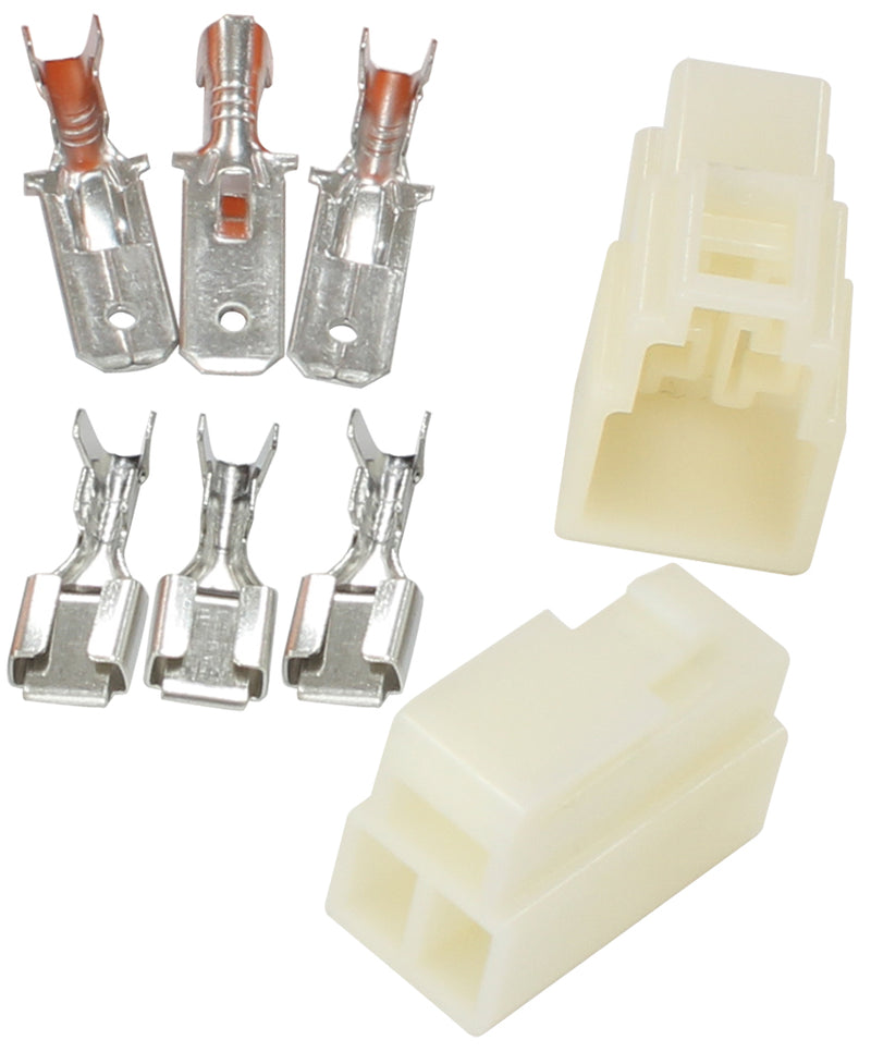 3 PIN ELECTRICAL CONNECTOR    AUTOMOTIVE SPADE STYLE