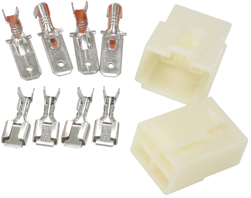 4 PIN ELECTRICAL CONNECTOR    AUTOMOTIVE SPADE STYLE