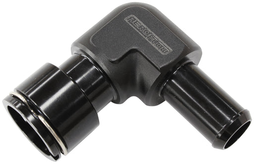 LSA S/CHARGER WATER FITTING 90DEG TO 5/8" BARB CLIP ON F/MAL