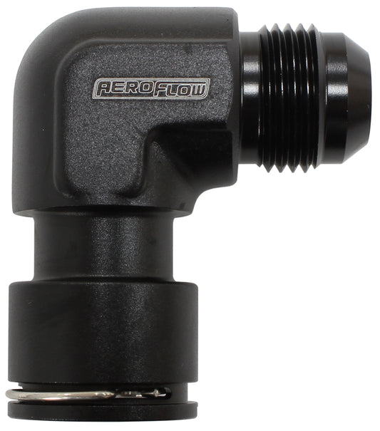 LSA S/CHARGER WATER FITTING 90DEG TO -10AN CLIP ON F/MAL