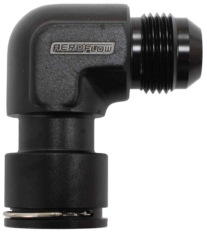 LSA S/CHARGER WATER FITTING 90DEG TO -10AN CLIP ON F/MAL