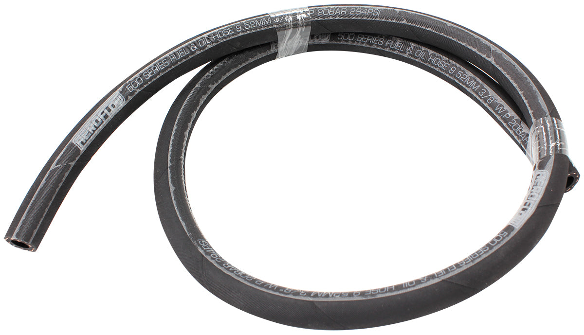 BLACK PUSH LOCK HOSE -4  1/4" 1M RUBBER 6.3mm ID 11.9mm OD