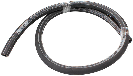 BLACK PUSH LOCK HOSE -4  1/4" 1M RUBBER 6.3mm ID 11.9mm OD