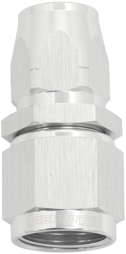 STEPPED STRAIGHT END -6 HOSE  TO -8AN REDUCER HOSE END SILVE