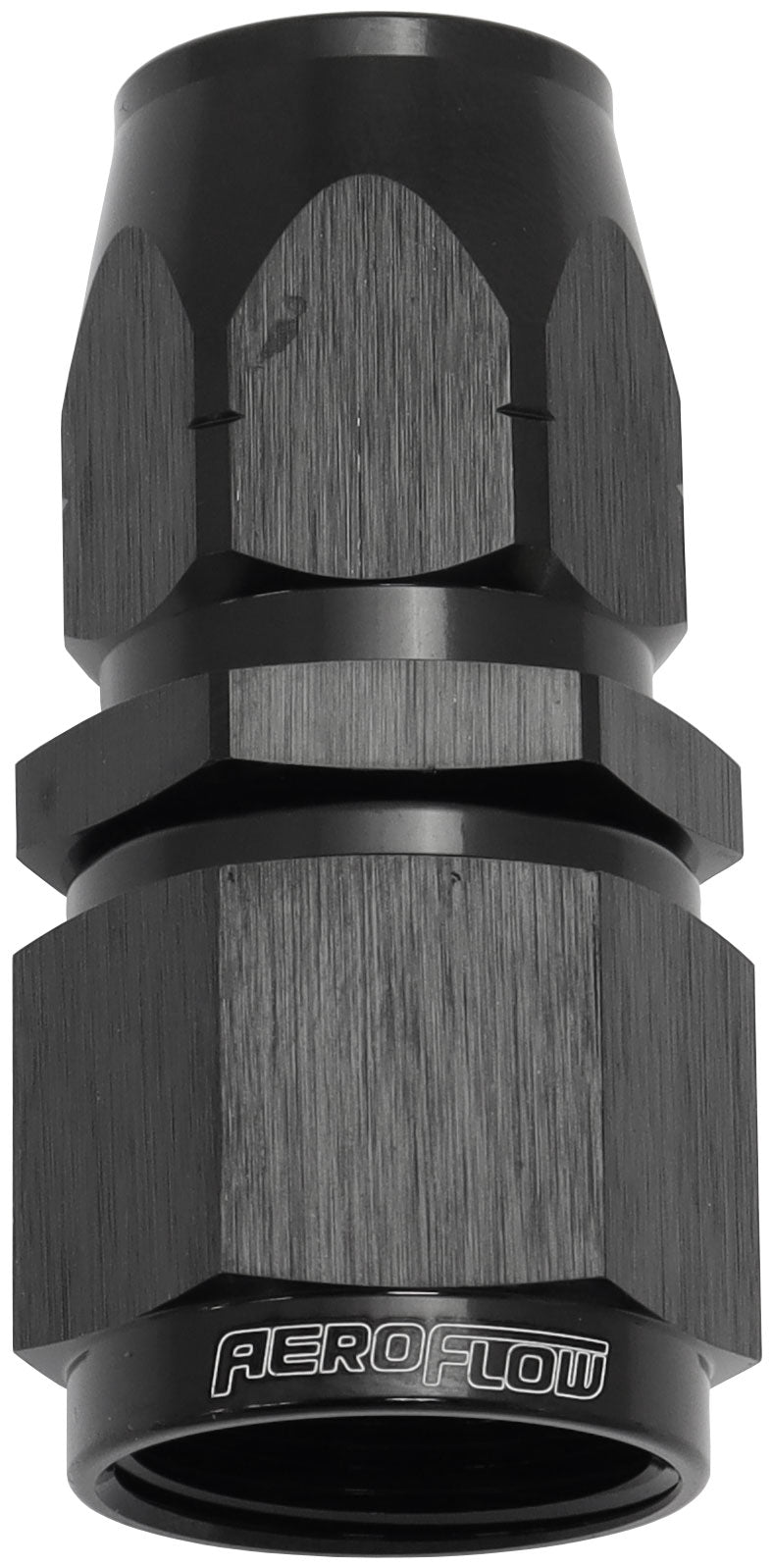 STEPPED STRAIGHT END -8 HOSE  TO -10AN REDUCER HOSE END BLAC