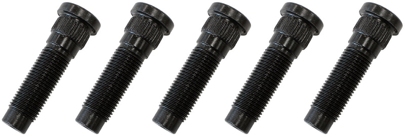 1/2" WHEEL STUDS 5pk .610"    KNURL - 19/32 HOLE DISC / DRUM