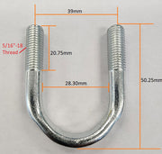 FORGED U-BOLTS PAIR           SUITS 1-1/8" CAP