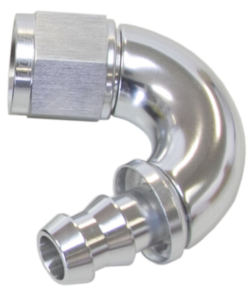 -10AN 150 DEG FULL FLOW PUSH LSILVER FULL FLOW PUSH LOCK