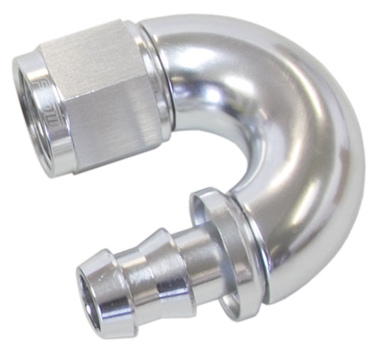 -8AN 180 DEG FULL FLOW PUSH LOSILVER FULL FLOW PUSH LOCK