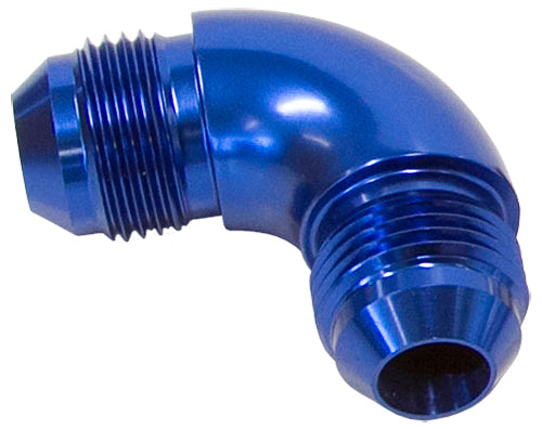 -12AN 90 DEG MALE FLARE UNION BLUE FULL FLOW NO RESTRICTION