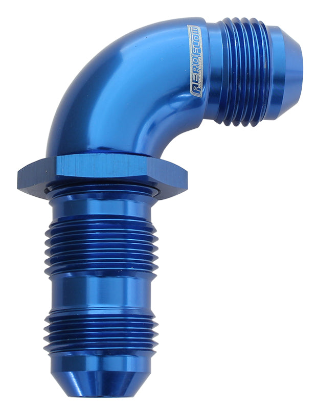 90 DEG BULKHEAD -20AN FUL FLOWBLUE NO RESTRICTION NUT SEPER