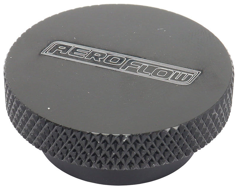 AIR CLEANER NUT 1/4" BLACK    LOW PROFILE TALL STEP 1/4" UNC