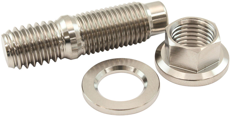 7/16" TITANIUM STUD WASHER HEXNUT KIT 7/16-20 NUT 7/16-14 BOHEADER Aeroflow - AF 55-3008