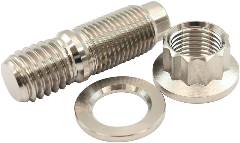 1/2" TITANIUM STUD WASHER NUT KIT 1/2-20 NUT 1/2-13 BOLT    HEADER Aeroflow - AF 55-3011