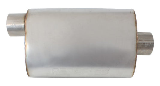2.5" STAINLESS STEEL AEROFLOW 5000 SERIES MUFFLERS - OFFSET INLET/CENTER OUTLET Default Title