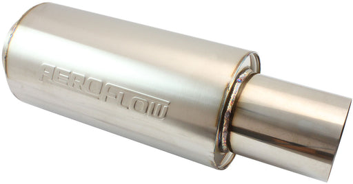 3.5" ROUND MUFFLER CENTRE     18" LENGTH 6" DIA 5" TIP S/S