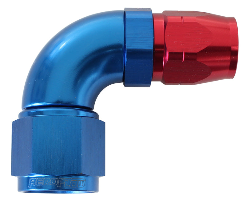 STEPPED 90 DEG HOSEEND -6 HOSETO -8AN REDUCER HOSE END BLUE Default Title