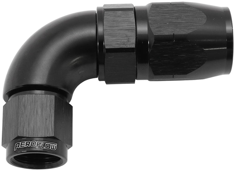 STEPPED 90 DEG HOSEEND -8 HOSETO -6AN EXPANDER HOSE END BLA