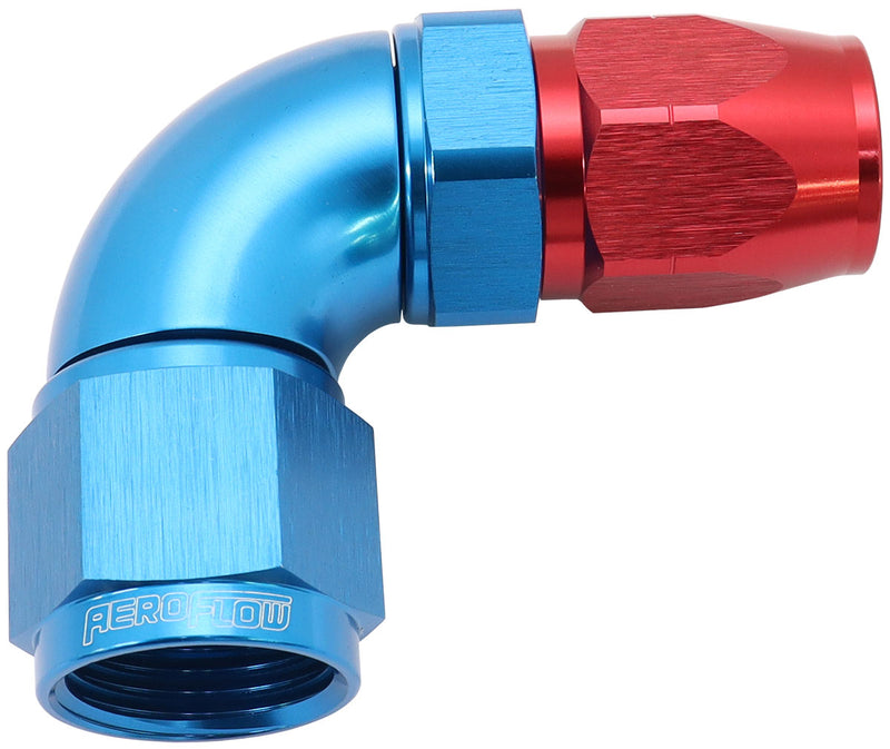 STEPPED 90 DEG HOSEEND -8 HOSETO -10AN REDUCER HOSE END BLUE