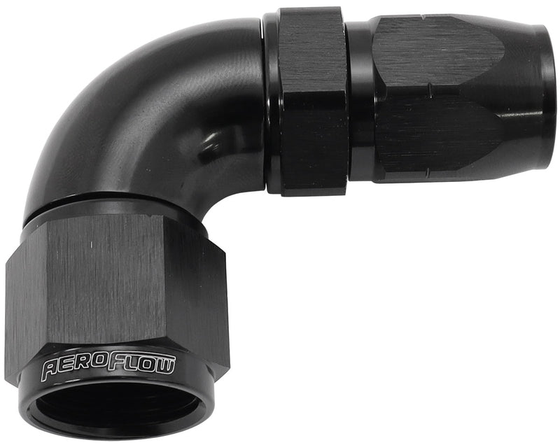 STEPPED 90 DEG HOSEEND -8 HOSETO -10AN REDUCER HOSE END BLAC