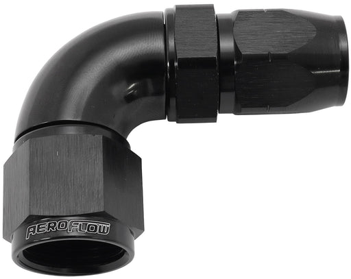 STEPPED 90 DEG HOSEEND -8 HOSETO -10AN REDUCER HOSE END BLAC